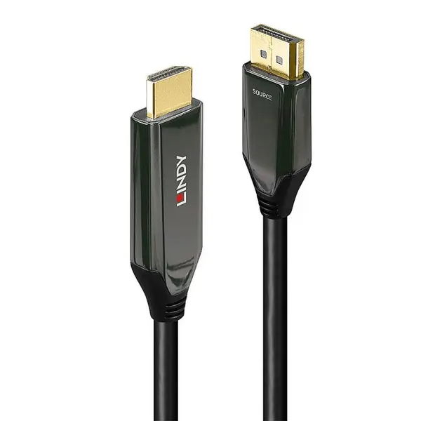 Lindy Cablu activ Displayport la HDMI 8K60Hz/4K120Hz T-T 1m, Lindy L40930