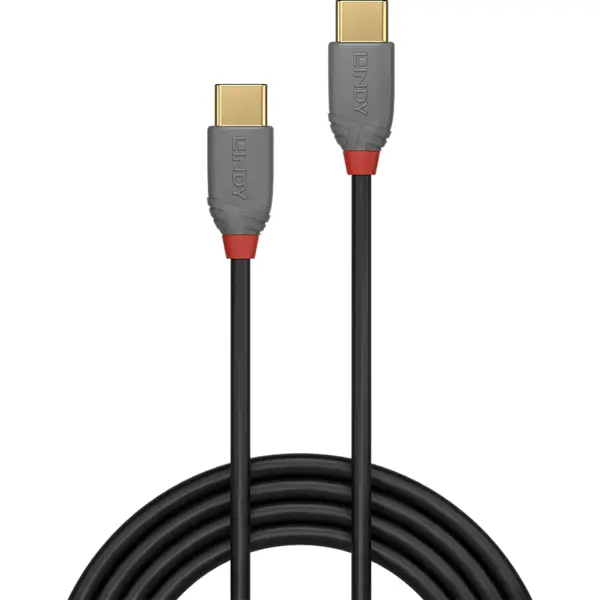 Lindy CABLU alimentare si date Lindy pt.smartphone USB Type-C (T) la USB Type-C (T), 2 m, PVC, gri