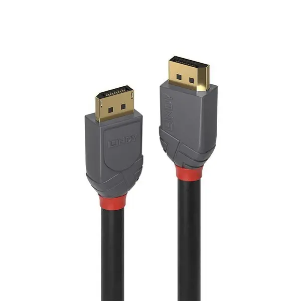 Lindy Cablu Displayport v1.2 4K60Hz T-T 7.5m Anthra Line, Lindy L36485