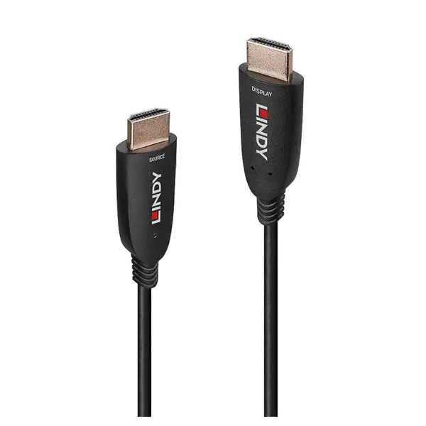 Lindy Cablu fibra optica AOC HDMI 8K60Hz/4K120Hz HDR10+ T-T 60m, Lindy L38516