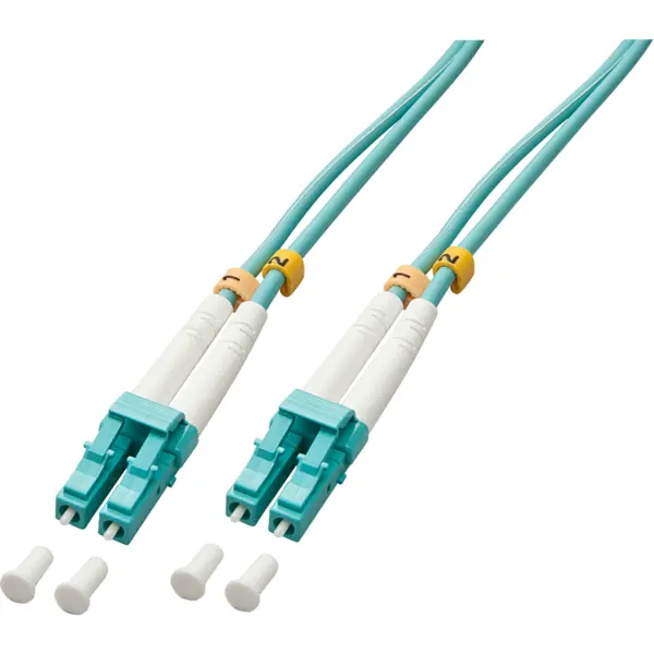 Lindy Cablu fibra optica LC-LC OM3 Duplex Multimode 100m, Lindy L46404