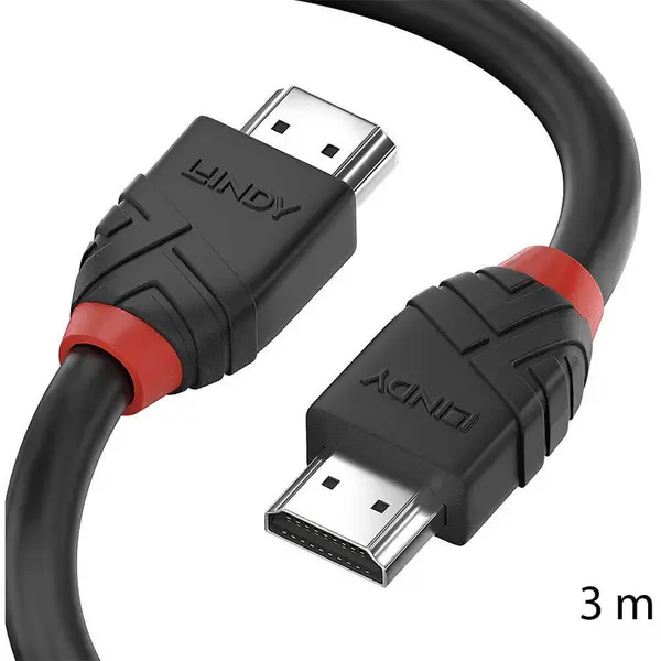 Lindy Cablu HDMI 8K@60HZ, 3m, black line, Lindy 36773