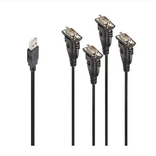 Lindy Cablu Lindy LY-42675, USB-A - 4x Serial 4-pin, 0.94m, Black