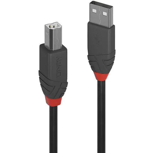 Lindy Cablu Lindy USB A-USB B Anthra , 1m , negru