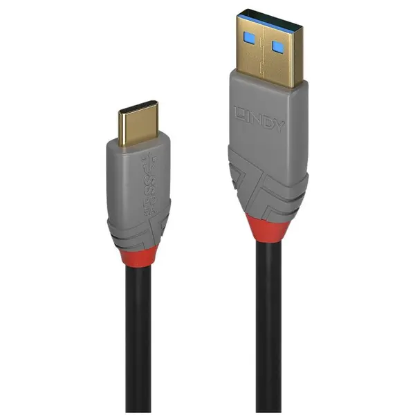 Lindy Cablu USB 3.2-A la tip C 5A/100W PD Anthra Line T-T 3m, Lindy L36919