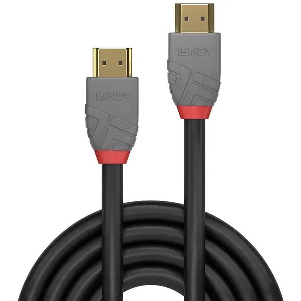 Lindy Cablu video LINDY Anthra, HDMI Male - HDMI Male, v2.0, 2m, Negru-Gri