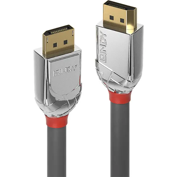Lindy Cablu video LINDY Cromo, DisplayPort Male - DisplayPort Male, v1.4, 1m, Gri-Argintiu