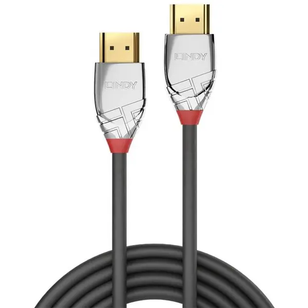 Lindy Cablu video LINDY Cromo, HDMI Male - HDMI Male, v2.0, 0.5m, Gri-Argintiu