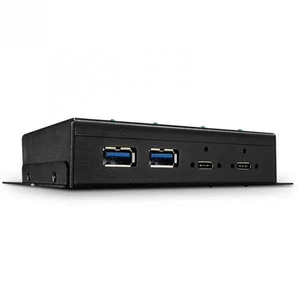 Lindy HUB 4 porturi USB 3.1 Gen 2 (2 x USB-A + 2 x USB-C) metalic, Lindy L43094