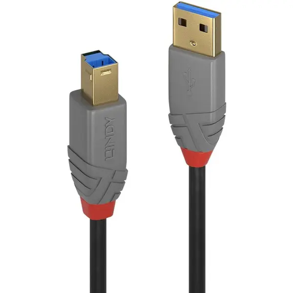 Lindy Lindy LY-36742 Cablu Transfer USB 3.2 Type A la B 2m Anthra Line