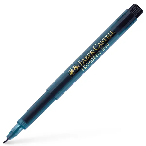 Liner Faber-Castell 1554 - Negru, 0.8 mm