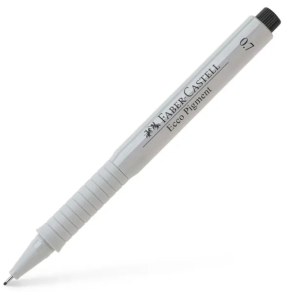 Liner Faber-Castell Ecco-Pigment - 0.7 mm, negru