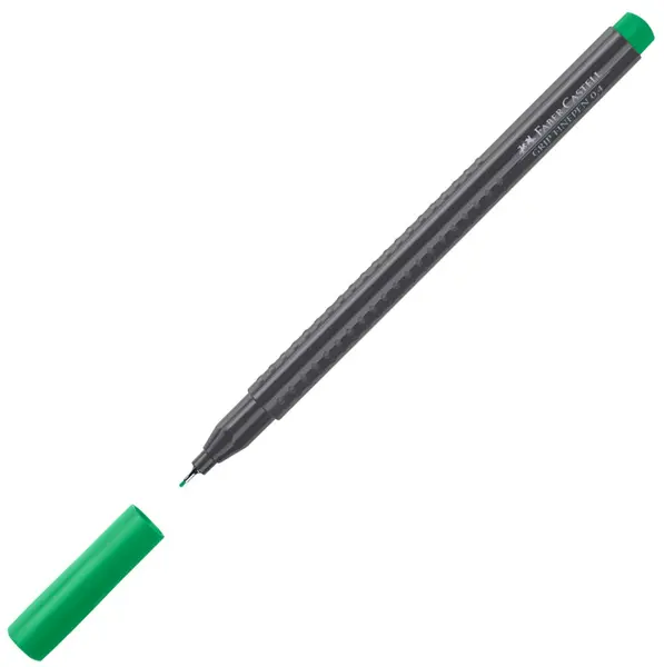 Liner Faber-Castell Grip - Verde smarald, 0.4 mm