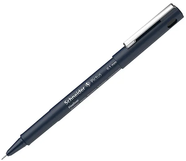 Liner Schneider Pictus - 0.1 mm, negru