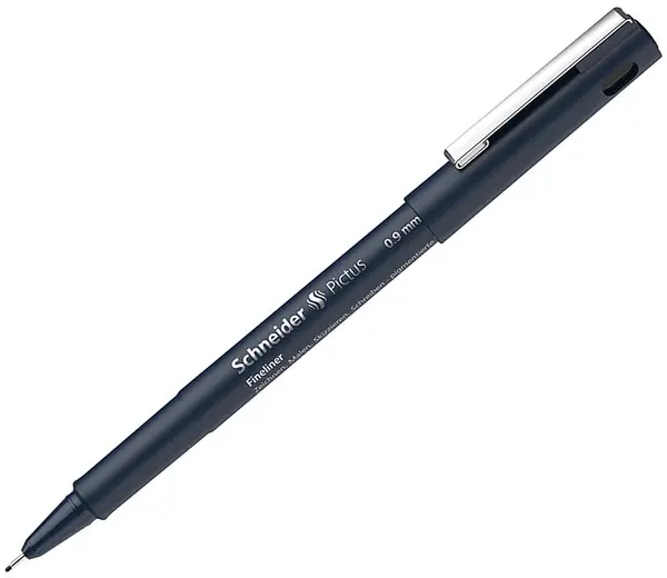 Liner Schneider Pictus - 0.9 mm, negru