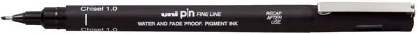 Liner Uni Pin - PINCS1-200, cu varf conic, 1 mm, negru