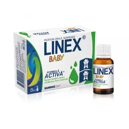 Linex Baby picaturi orale 8 ml, Sandoz
