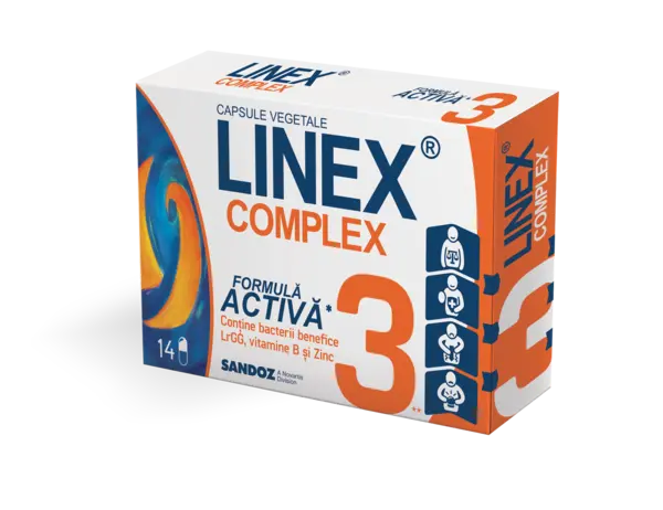 Linex Complex, 14 capsule vegetale, Sandoz
