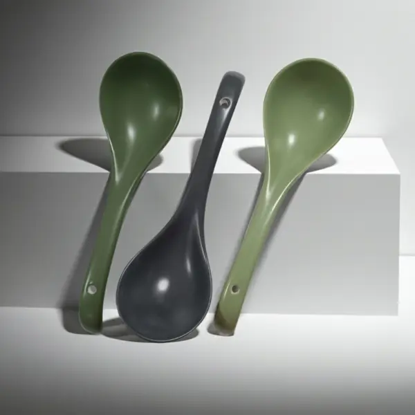 Lingură ceramică Morello - Nordic Green, verde, 22.6 cm