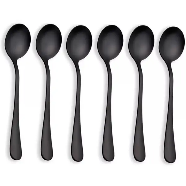 Linguri din Inox, Negre, 6 Bucati, Berglander