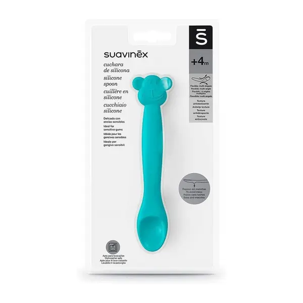 Lingurita din silicon Maimuta, Suavinex | +4 luni