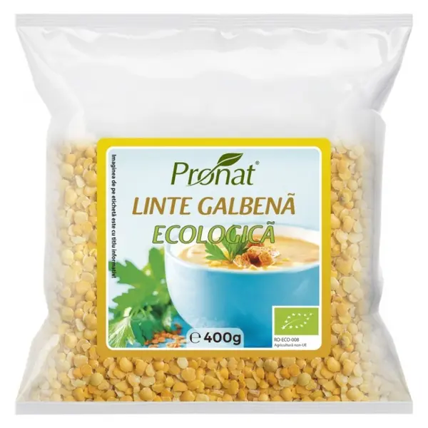Linte Galbena BIO, 400 g, Pronat