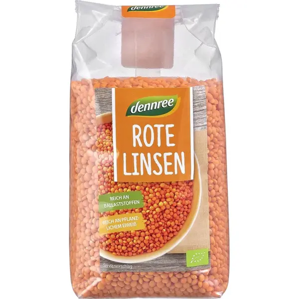 Linte rosie boabe, eco - 500 g