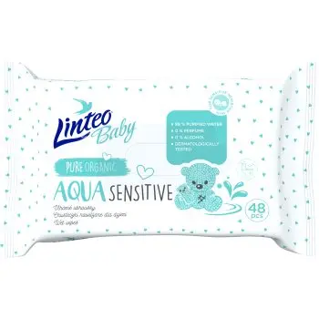 Linteo Baby Aqua Sensitive servetele delicate pentru copii