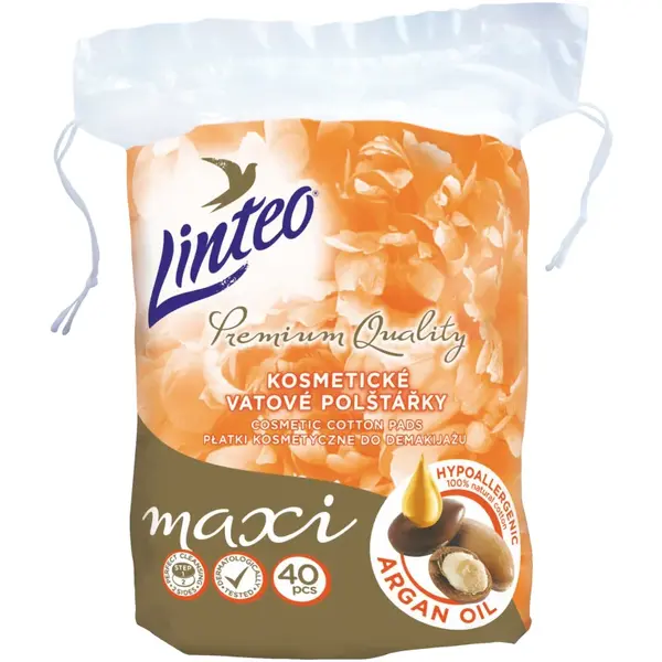 Linteo Premium Maxi dischete demachiante Argan Oil 40 buc