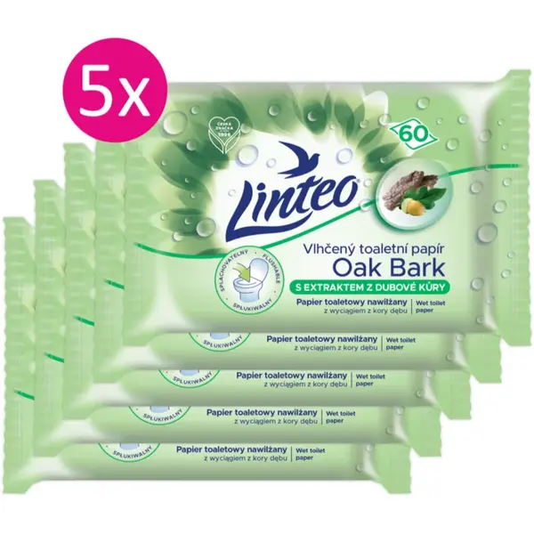 Linteo Wet Toilet Paper hârtie igienică umedă 60x5 buc