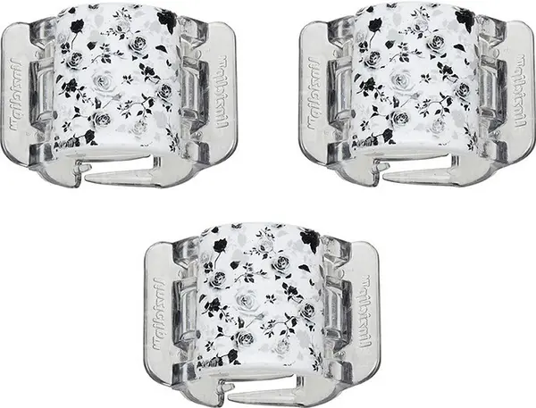LinziClip Mini Agrafă de păr, rozariu floral, 3 buc