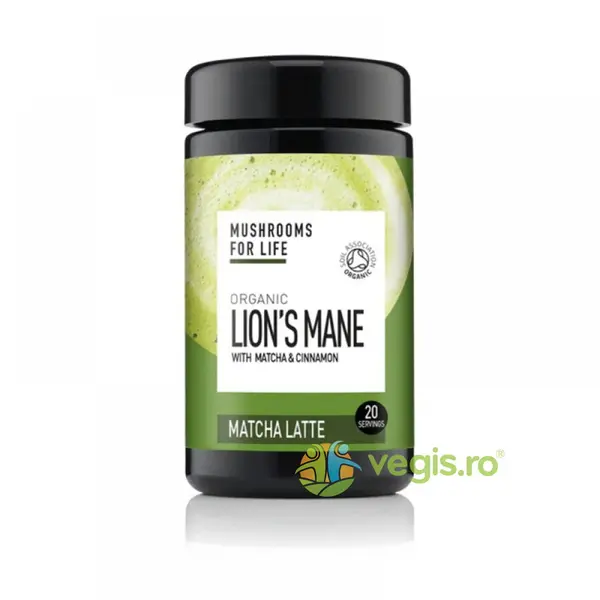 Lion's Mane 1000mg + Matcha Latte si Scortisoara 110g