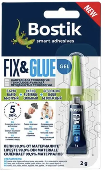Lipici gel Bostik - 2 ml