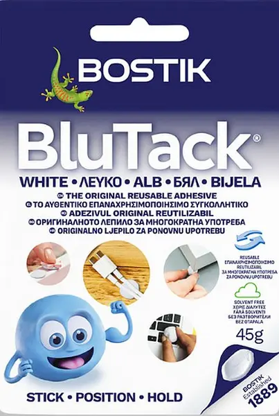Lipici reutilizabilBostik BluTack - Alb, 45 g