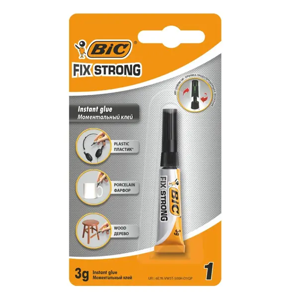 Lipici tip „SuperGlue” Bic 3 ml - engros