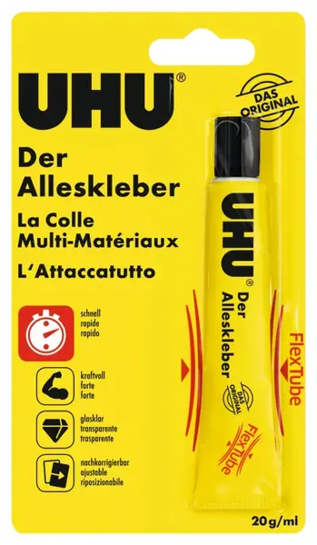 Lipici universal UHU - Flex and Clean, 20 g