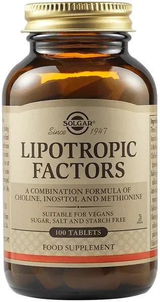 Lipotropic Factors, 100 tablete, Solgar