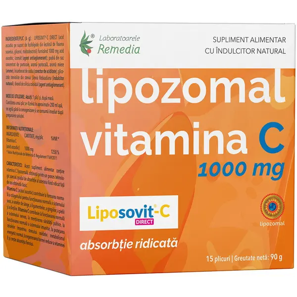 Lipozomal Vitamina C 1000mg 15plicuri
