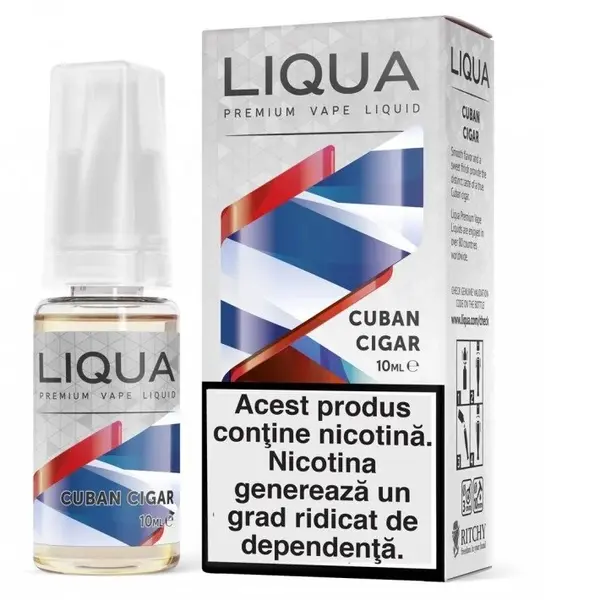 Liqua Elements 10ml - Cuban Cigar-12mg*