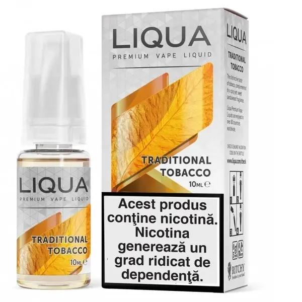 Liqua Elements 10ml - Traditional Tobacco-12mg*