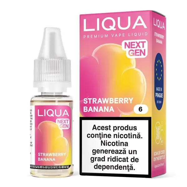 Liqua Nextgen 10ml - Strawberry Banana-06mg