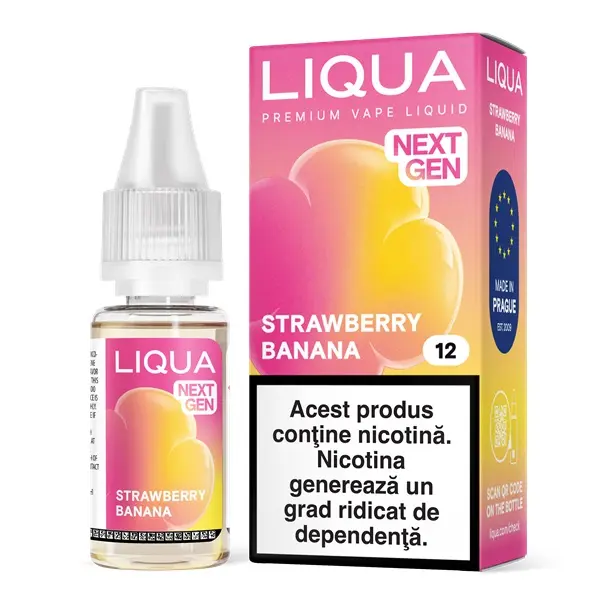 Liqua Nextgen 10ml - Strawberry Banana-12mg