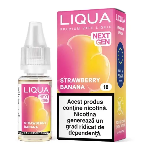 Liqua Nextgen 10ml - Strawberry Banana-18mg