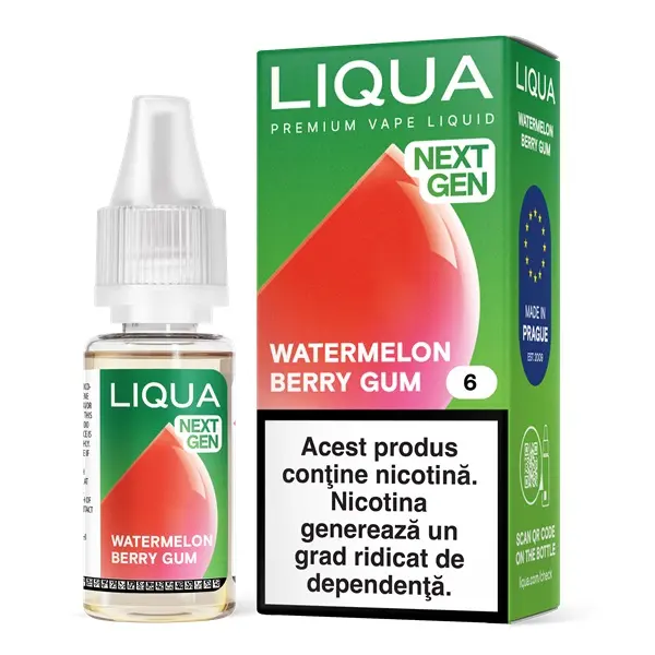 Liqua Nextgen 10ml - Watermelon Berry Gum-06mg
