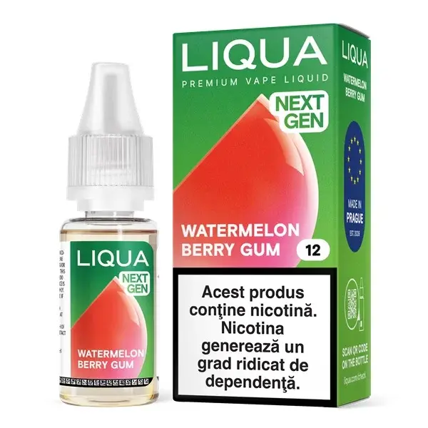 Liqua Nextgen 10ml - Watermelon Berry Gum-12mg