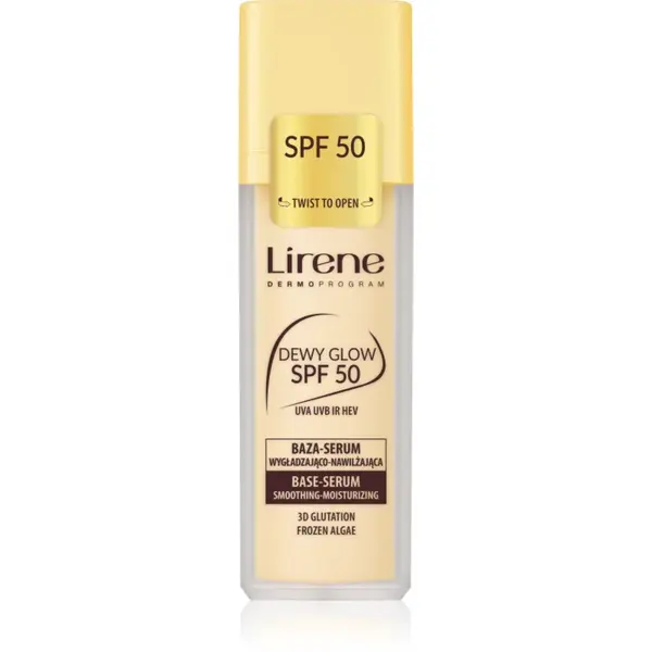 Lirene Base Dewy Glow Fundatia serului lucios SPF 50 30 ml