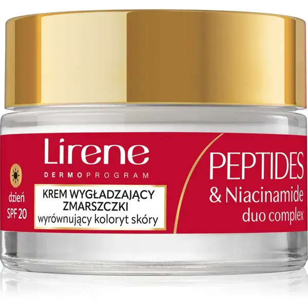 Lirene Peptides & Niacinamide Duo Complex Cremă de zi intensă pentru riduri pentru ten matur SPF 20 50 ml