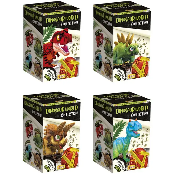LISCIANI Experimentele micului geniu - Kit de excavat ou dino, Varsta recomandata 7-12 ani+, Multicolor