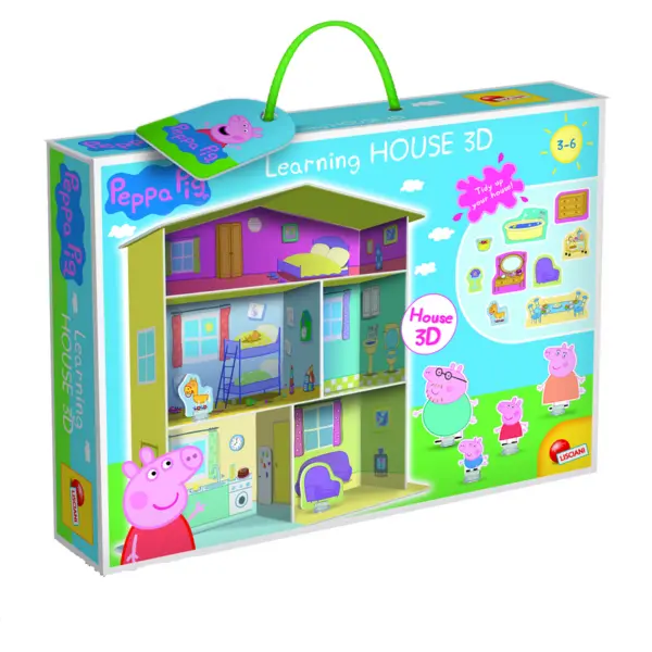LISCIANI Joc de construit Casuta 3D Peppa Pig LISCIANI