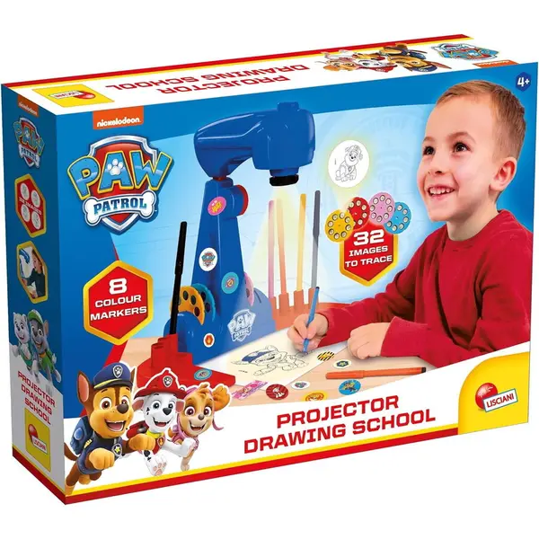 LISCIANI Jucarie Educativa LISCIANI Proiectorul meu pentru desen - Patrula Catelusilor, Alb, 3-8 ani
